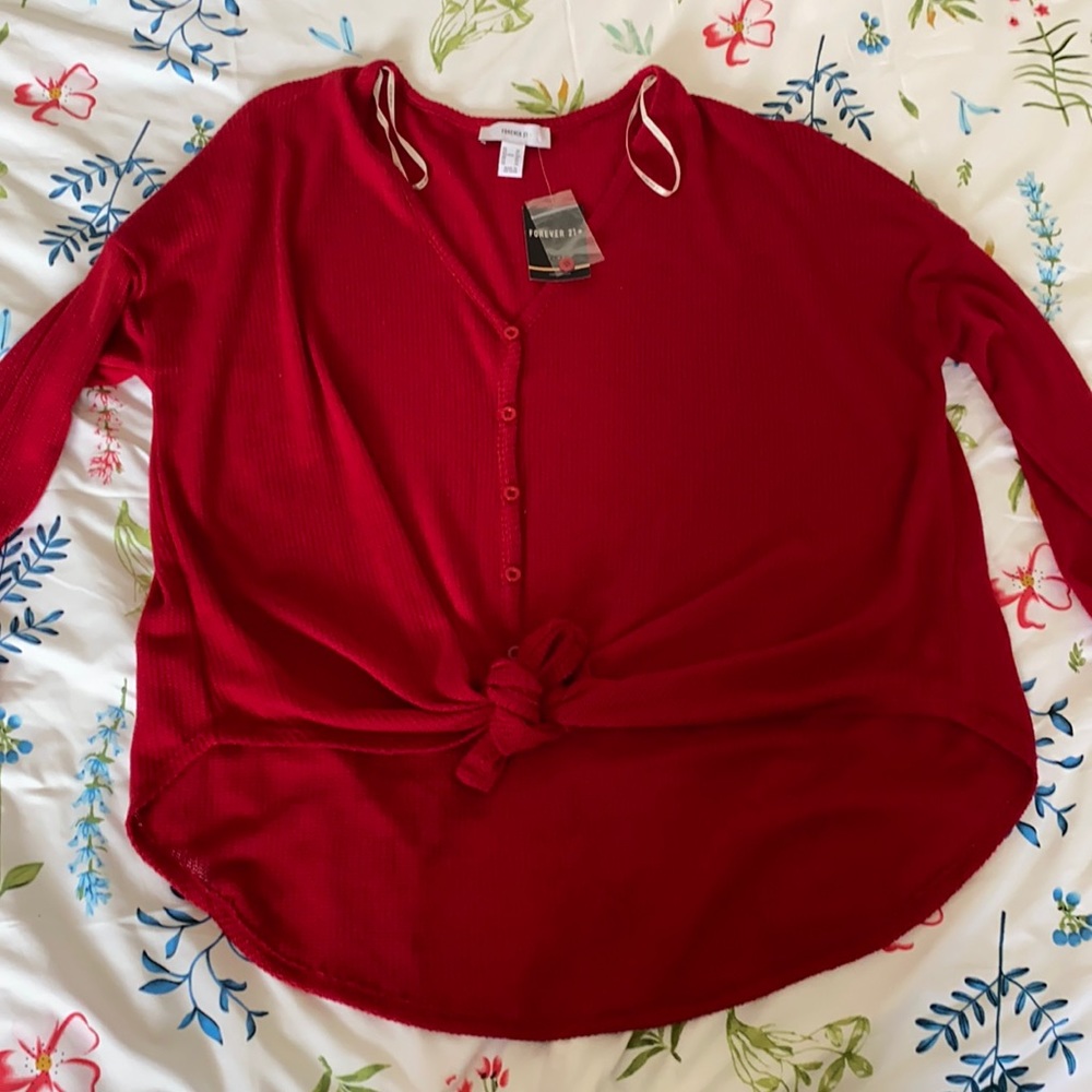 Tie-Front shirt